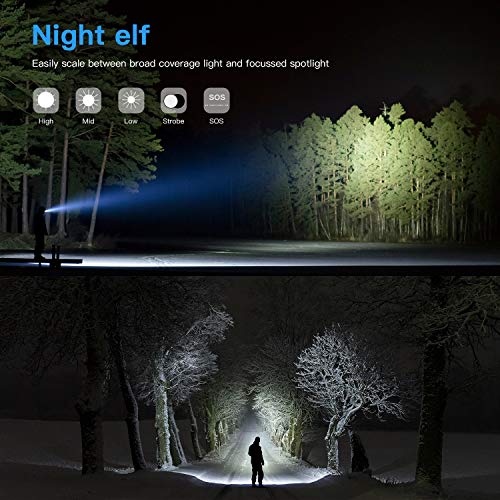Flashlights, LED Tactical Flashlight S1000 - High Lumen, 5 Modes, ...