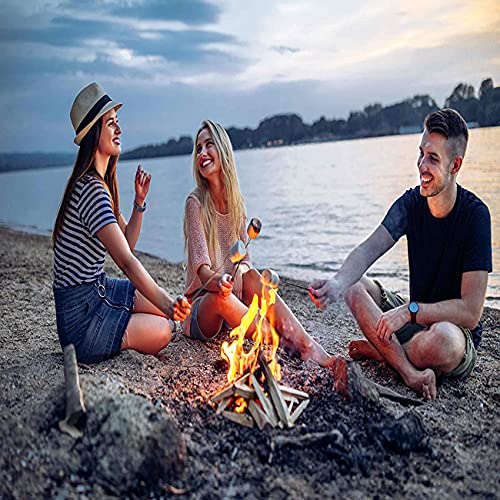 8Pack Marshmallow Roasting Sticks Extendable 32inch Long Metal Bar...