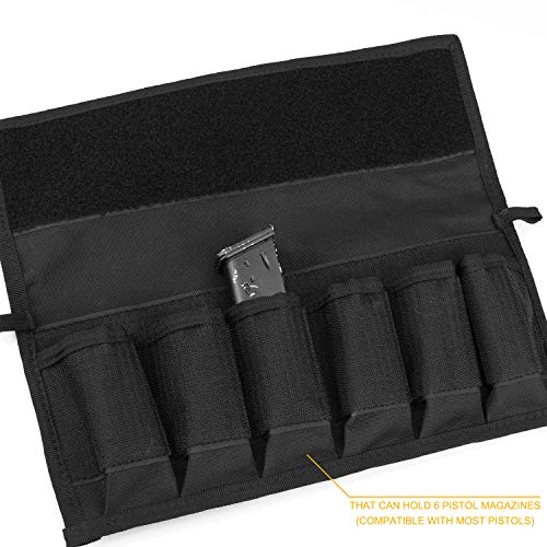 AMYIPO Tactical Pistol Magazine Storage Pouch 6 Mag Holder On...