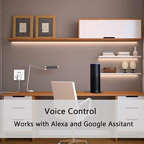 Amysen Smart Plug, Wi-Fi Outlet Socket Works with Alexa and Google...