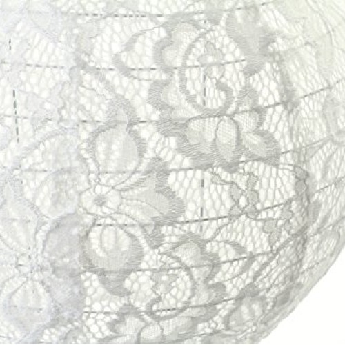 Andaz Press Hanging Lace Lanterns Decorations, Real Lace Fabric, 8...