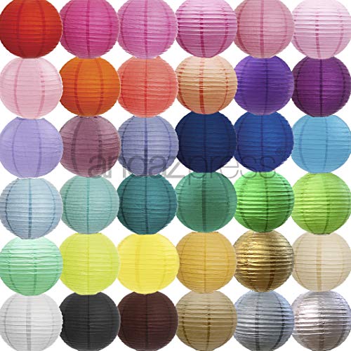Andaz Press Hanging Paper Lantern Party Decor Trio Kit with Free P...