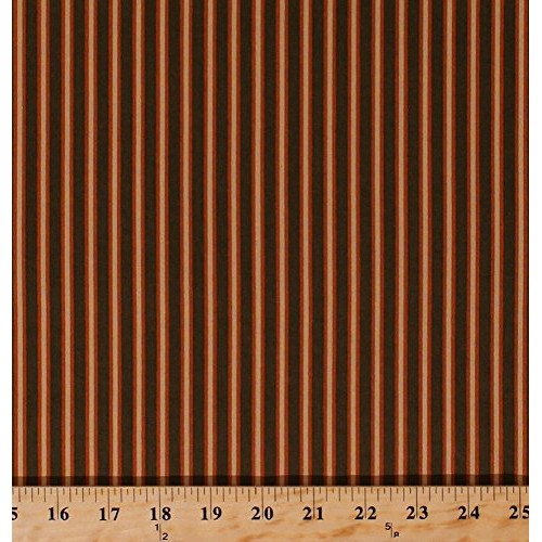 Cotton Stripes Striped Lines Orange Cream Green Jo Morton From Luc...