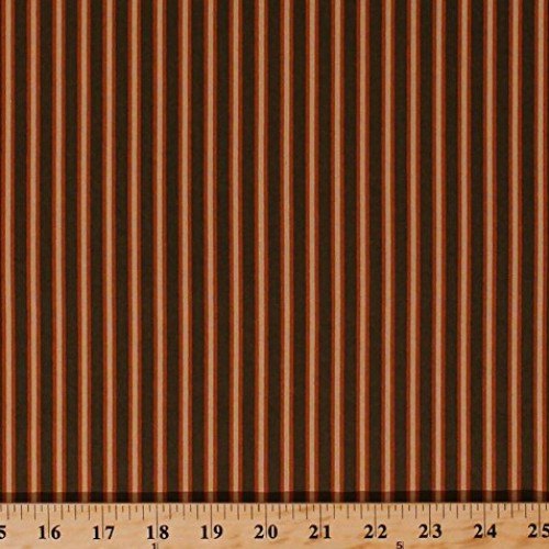 Cotton Stripes Striped Lines Orange Cream Green Jo Morton From Luc...