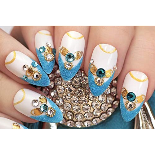 Anezus 1126Pcs Rhinestone Stickers Self-Adhesive Bling Craft Jewel...