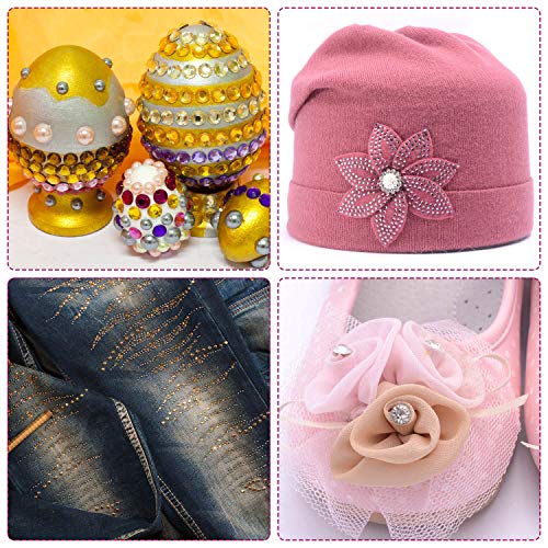 Anezus 1126Pcs Rhinestone Stickers Self-Adhesive Bling Craft Jewel...
