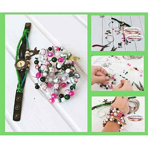 Anezus 12 Rolls Jewelry Wire Craft Wire Tarnish Resistant Beading ...