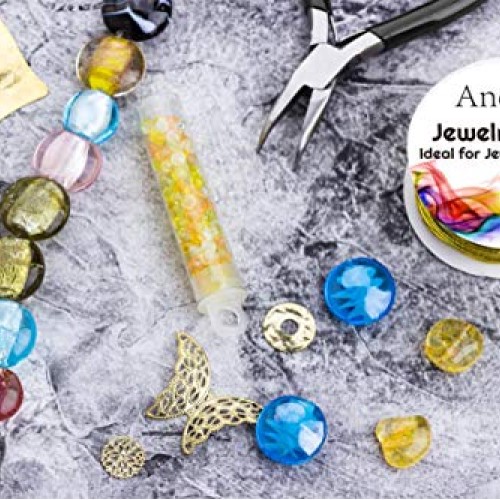 Anezus 12 Rolls Jewelry Wire Craft Wire Tarnish Resistant Beading ...