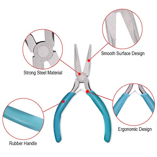 Anezus 4Pcs Jewelry Pliers Tool Set Includes Needle Nose Pliers, R...