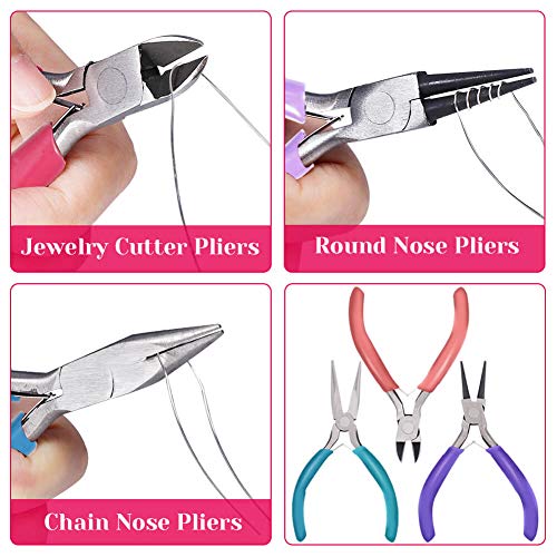 Anezus 7 Pcs Jewelry Pliers and Jewelry Beading Wire Tools Set Inc...