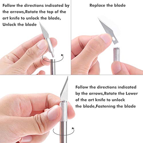 Anezus Craft Knife Precision Cutter and Self Healing Cutting Mat H...