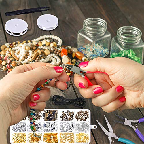 Anezus Jewelry Repair Kit with Jewelry Pliers, Jewelry Making Tool...