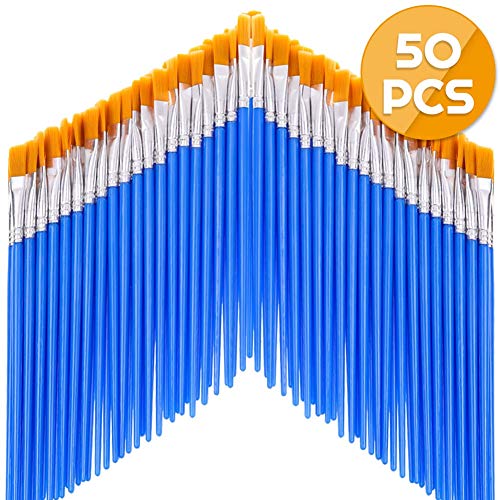 anezus Paint Brushes Set of 50 Pcs, Kids Small Paint Brushes Craft...