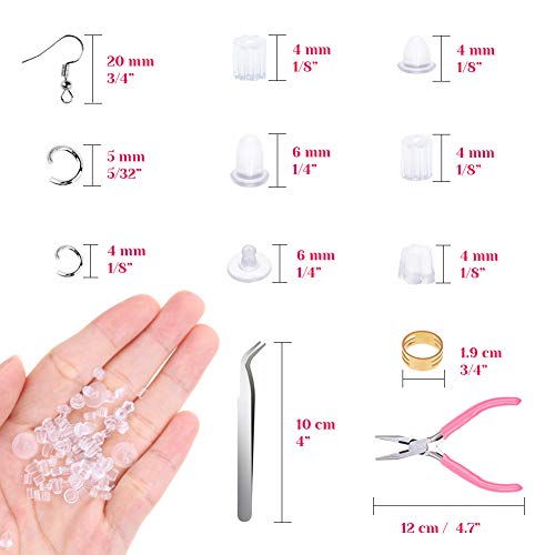 Earrings Hooks for Jewelry Making, Anezus 2000Pcs Earring Making S...