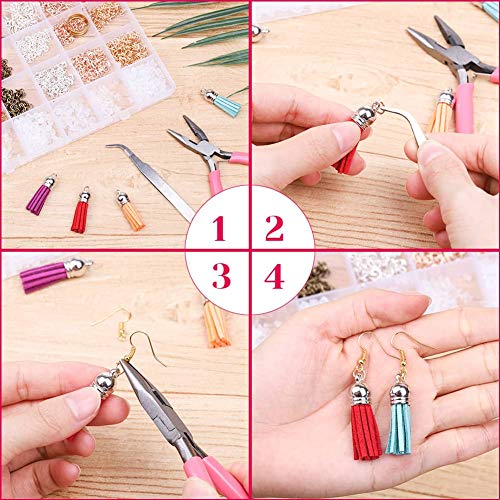 Earrings Hooks for Jewelry Making, Anezus 2000Pcs Earring Making S...