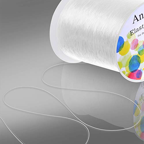 Elastic String for Bracelets, Anezus 0.7mm Elastic Bracelet String...