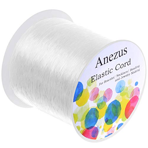 Elastic String for Bracelets, Anezus 0.7mm Elastic Bracelet String...