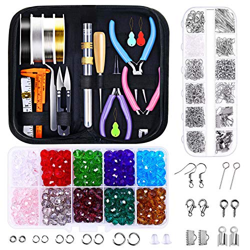 Jewelry Making Kit, Anezus Jewelry Making Supplies with Jewelry Pl...