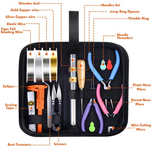Jewelry Making Tools Kit, Anezus Jewelry Making Supplies Wire Wrap...