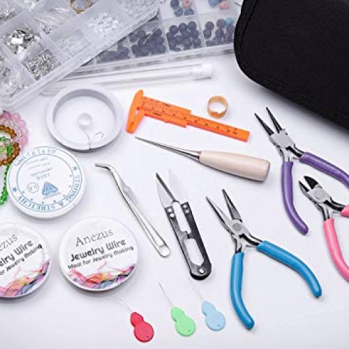 Jewelry Making Tools Kit, Anezus Jewelry Making Supplies Wire Wrap...