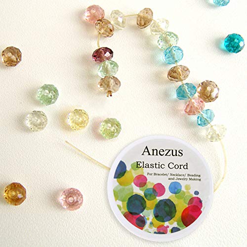 Stretchy String for Bracelets, Anezus 3 Rolls Elastic String Jewel...