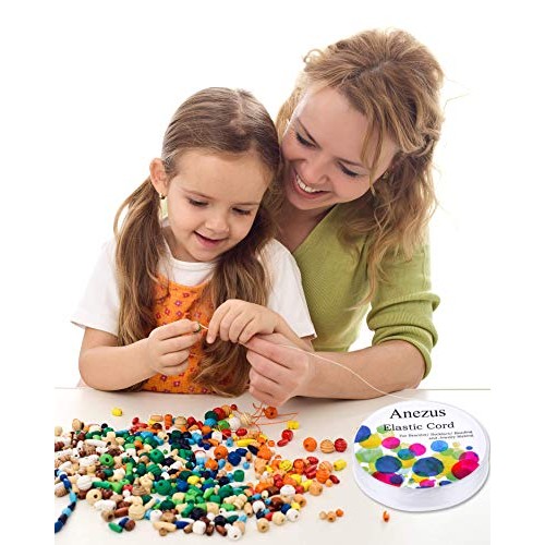 Stretchy String for Bracelets, Anezus 3 Rolls Elastic String Jewel...