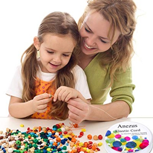 Stretchy String for Bracelets, Anezus 3 Rolls Elastic String Jewel...