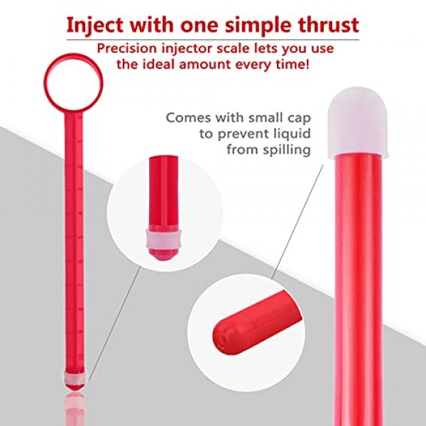 ANGCURE Lube Applicator Syringes, Lubricant Tube Shooter with Smoo...