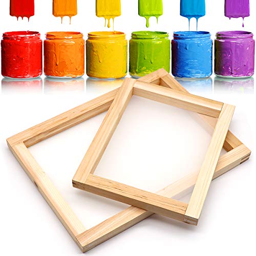 20 Pieces Screen Printing Starter Kit, Angela&Alex 10 x 14 Inch Wo...
