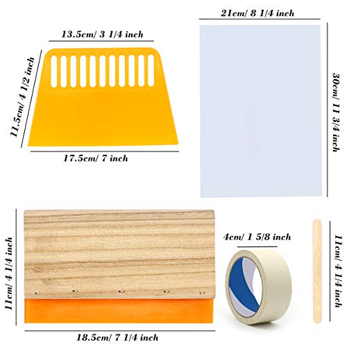 20 Pieces Screen Printing Starter Kit, Angela&Alex 10 x 14 Inch Wo...