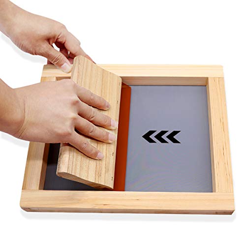 20 Pieces Screen Printing Starter Kit, Angela&Alex 10 x 14 Inch Wo...