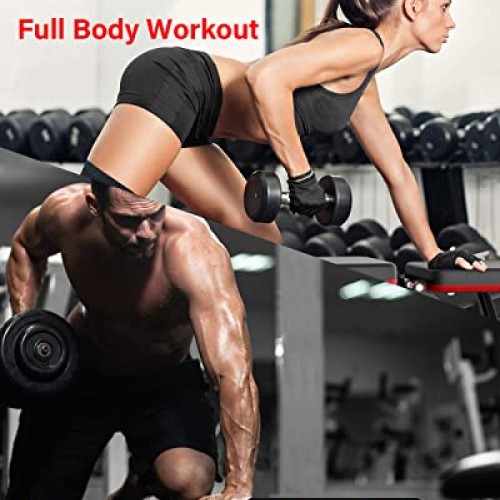 ANHAO Weight Bench, Adjustable Workout Bench for Full Body, Foldab...