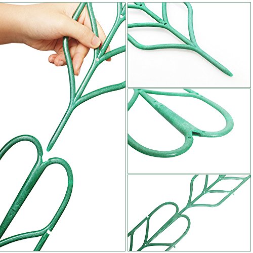 Aniann Garden Trellis for Mini Climbing Plants, Leaf Shape Potted ...