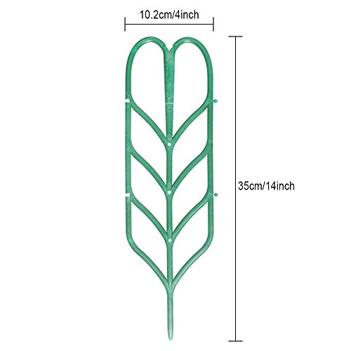 Aniann Garden Trellis for Mini Climbing Plants, Leaf Shape Potted ...