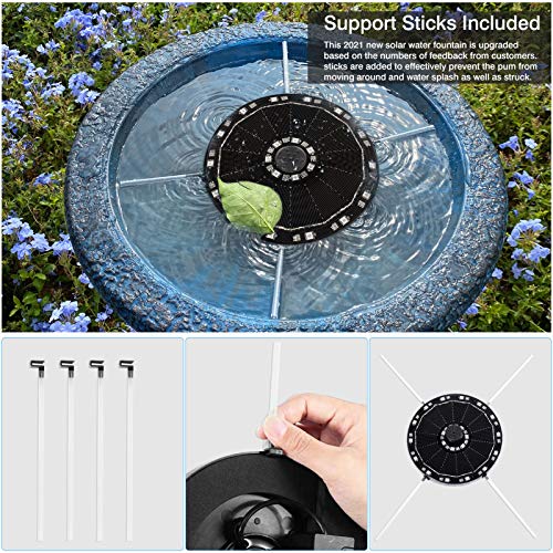 Ankishi Solar Fountain Pump 3.5W, Solar Water Pump Floating Founta...