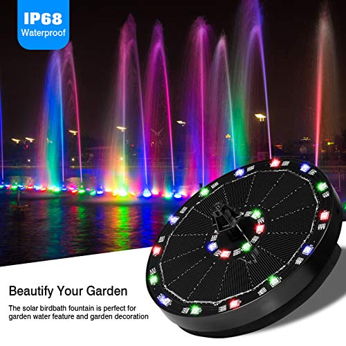 Ankishi Solar Fountain Pump 3.5W, Solar Water Pump Floating Founta...