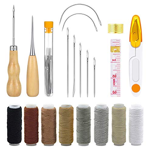 Upholstery Repair Kit,29 PCS Leather Repair Craft Tool Set 8Pcs Ha...