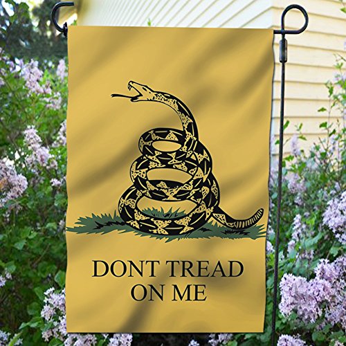 Anley |Double Sided| Premium Garden Flag, Dont Tread On Me Decorat...
