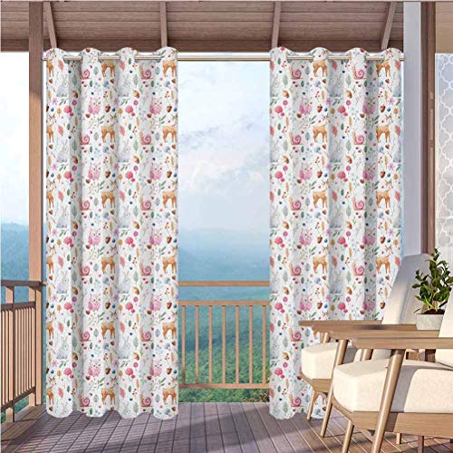 Nursery Home Fashions Curtain Terrace Near Bushes and Villa Yard C...