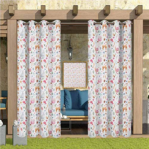Nursery Home Fashions Curtain Terrace Near Bushes and Villa Yard C...
