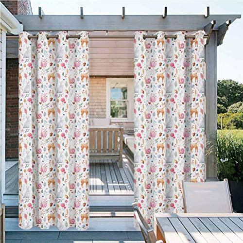 Nursery Home Fashions Curtain Terrace Near Bushes and Villa Yard C...