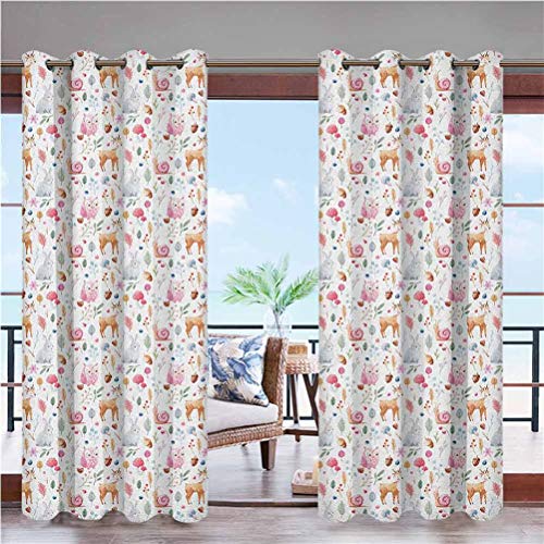 Nursery Home Fashions Curtain Terrace Near Bushes and Villa Yard C...