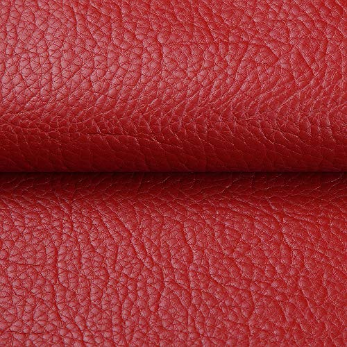ANMINY Vinyl Faux Leather Fabric Cotton Back for Hand Crafts DIY T...