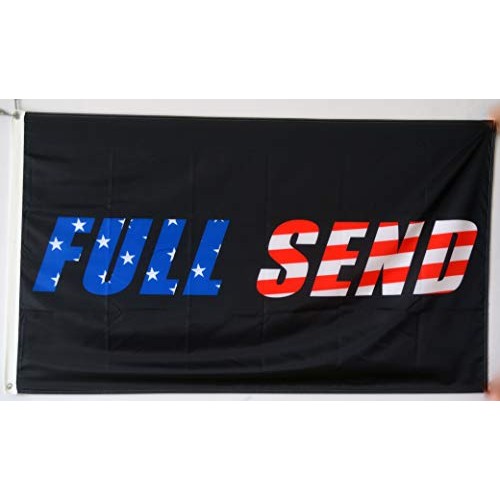 Annfly Full Send US Flag 3x5Ft Nelk Nelkboys for The Boys Black Ba...