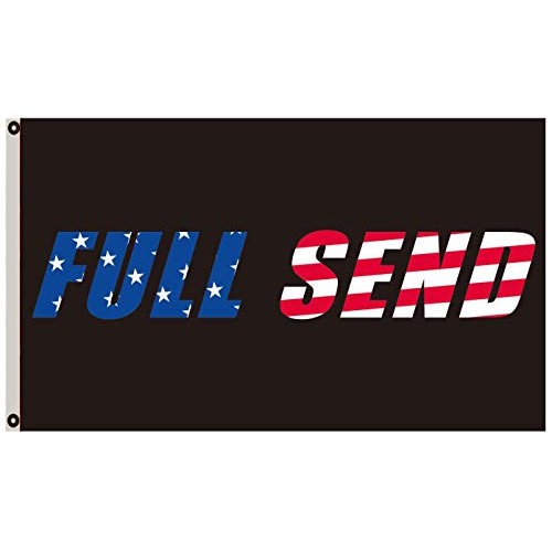 Annfly Full Send US Flag 3x5Ft Nelk Nelkboys for The Boys Black Ba...