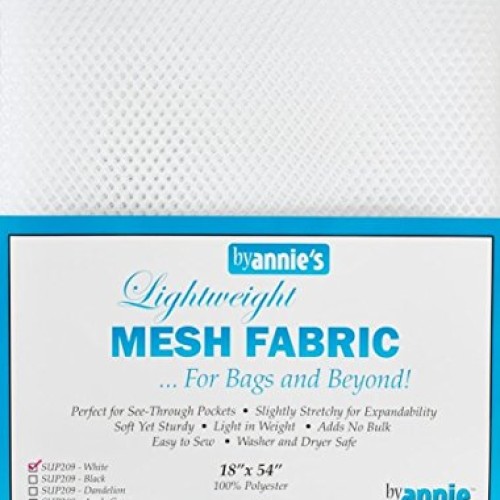 Annie Mesh Fabric Lightweight 18x 54 White, 18 by 54