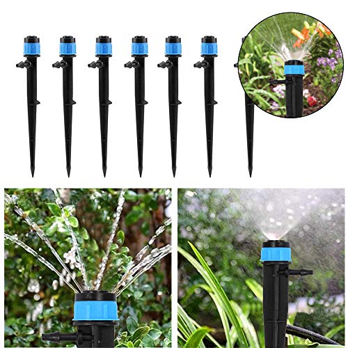 Anpatio 50 Pcs 360 Degree Micro Irrigation Drippers System Garden ...