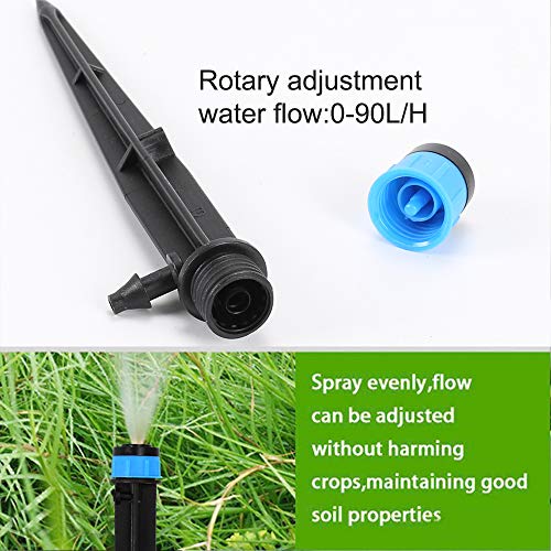 Anpatio 50 Pcs 360 Degree Micro Irrigation Drippers System Garden ...