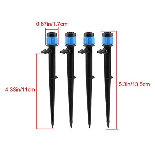 Anpatio 50 Pcs 360 Degree Micro Irrigation Drippers System Garden ...