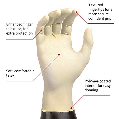 Microflex Diamond Grip MF-300 Disposable Gloves in Latex Multi-Pur...